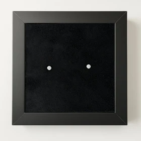 پرسینگ گوش نقره مدل تک نگین ساده (جفت)