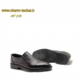 کفش مردانه مجلسی اداری چرم طبیعی کد 132