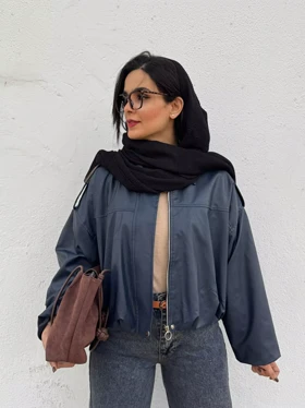 کاپشن چرم آستردار شکیرا