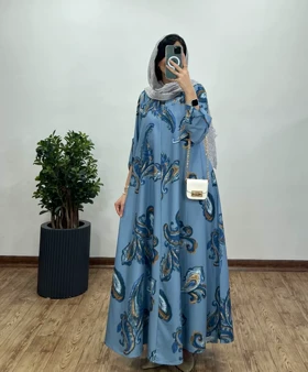 پیراهن بلند سوپر کلوش ایتالیا(ایراد دار)