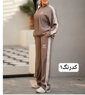 ست بلوز شلوار ادیداس نیم زیپ 7002