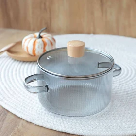 قابلمه پیرکس 1/7 لیتری شیار دار