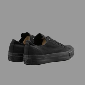 کانورس آل استار کلاسیک تمام مشکی ساق کوتاه Converse All Star Classic All Black Lowtop