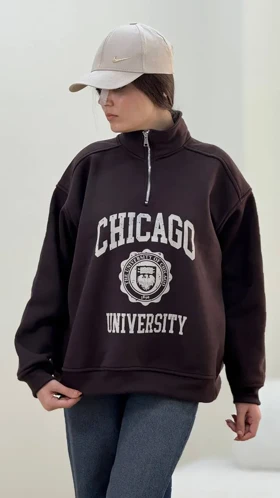 سویشرت نیم زیپ چیکاگو