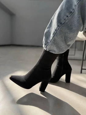 نیم بوت بافتی کبریتی