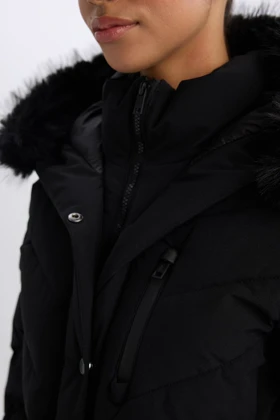 اورکت خزدار زنانه اورجینال دیفکتو defacto