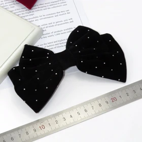 گیره مو زنانه مدل فرانسوی نگین‌دار کد G_Lnd_3178