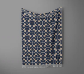شال مبل ریش دار sofa shawl 391