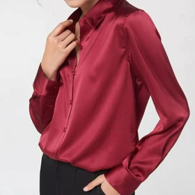 شومیز ساتن وارداتی shein