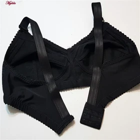 سوتین زنانه مادامی باریک مدل بدون فنر مشکی کد 5038