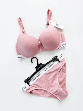 ست شورت اسلیپ و سوتین فنر دار کلوین کلاین Calvin Klein