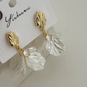 گوشواره زنانه گلبرگ کوچک کد 874