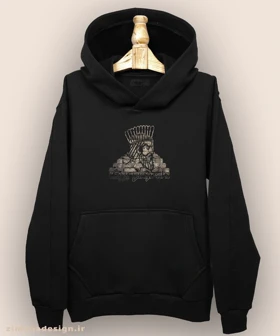 هودی مردانه و زنانه اصیل ایرانی طرح داریوش بزرگ کد 1010