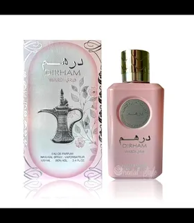 ادکلن اورجینال درهم وردی صورتی Dirham Wardi زنانه برند ارض الزعفران کد 517