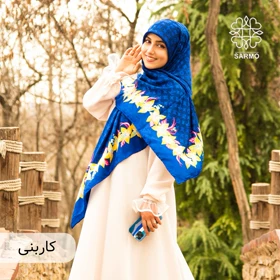 روسری ابریشم مودال گل‌دار الوی