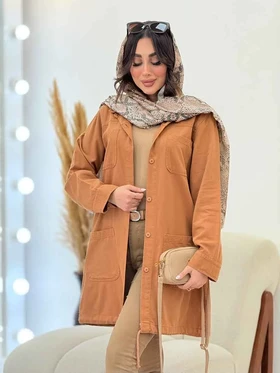 مانتو چهار جیب پایین بندی