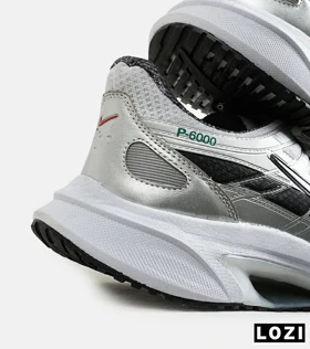 کفش کتانی مردانه و زنانه طوسی نقره ای نایک NIKE P-6000
