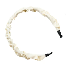 تل سر پارچه‌ای مدل مروارید دار