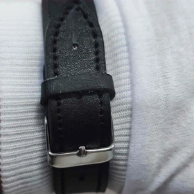 دستبند چرمی با سنگ فیروزه نیشابور اصل کد 1