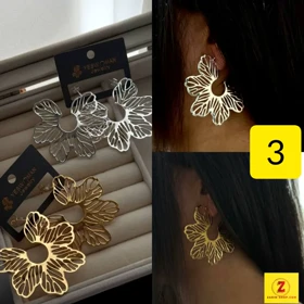 گوشواره فانتزی زنانه بزرگ دفرمه