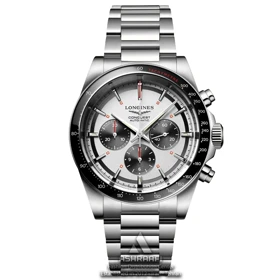 ساعت لونژین بند استیل Longines Conquest Chronograph-SK