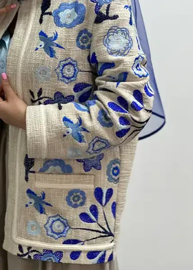 مانتو گلدوزی کد 5011