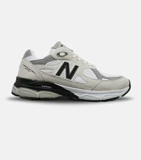 کفش کتانی طوسی مشکی کرم NEW BALANCE 990