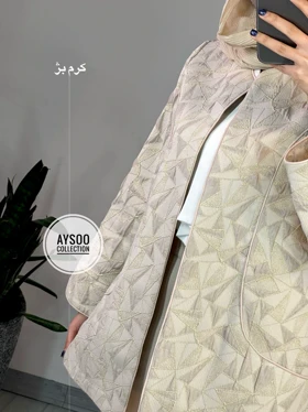 مانتو ژاکارد طلاکوب