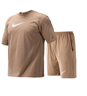 ست تیشرت و شلوارک مردانه طرح دار Nike یقه گرد