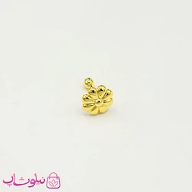 پیرسینگ گوش طرح گل طلایی
