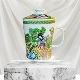 لیوان دمنوش طرح دختر