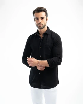 ام کی کالکشن پیراهن آستین بلند mk-23272-black