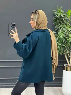 پالتو یقه انگلیسی دو جیب