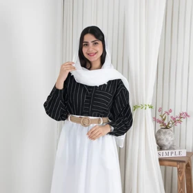 شومیز تک جیب پری راه راه OL