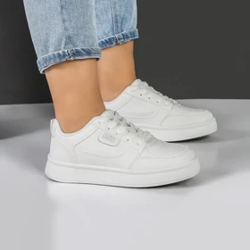 کفش و کتانی ونس راحتی زنانه و دخترانه مدل YEERFA رنگ سفید کد M961