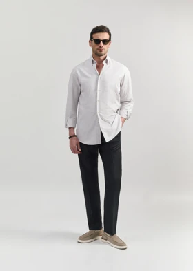 پیراهن طرح دار لینن 2510129