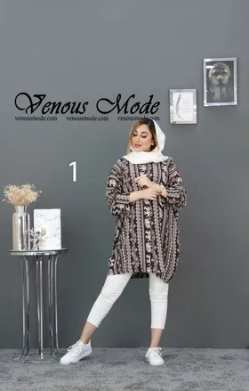 مانتو نخی هاوایی طرحدار