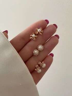 گوشواره های میخی مرواریدی ژوپینگ