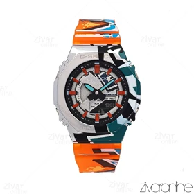 ساعت جی شاک GM-S2100 زنانه چند موتوره نارنجی طرح دار 106381