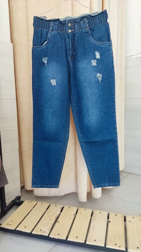 شلوار لی دمپا ساسوندار