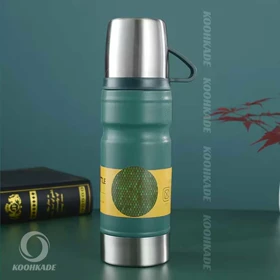 فلاسک VACUUM BOTTLE حجم 680ML (سبز تیره)