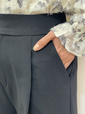 شلوار بگ مازراتی زنانه مشکی