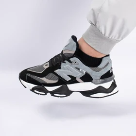 کتانی اسپرت مردانه و زنانه مدل نیوبالانس 9060 NEW BALANCE رنگ مشکی طوسی