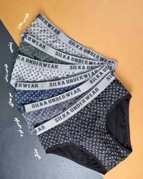 شورت اسلیپ مردانه نخ پنبه طرحدار کش از رو اوت لت