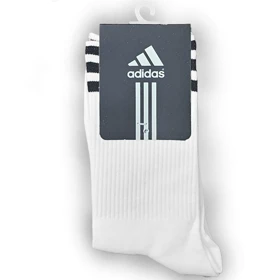 جوراب آدیداس ساق بلند سفید high top adidas socks کد 281426