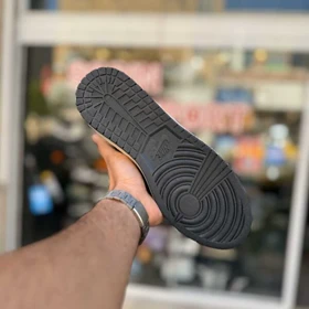 کتانی جردن 1 مشکی ورنی کد 6078