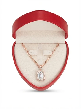 گردنبند زنانه کریستال مربعی ژوپینگ ضدآب