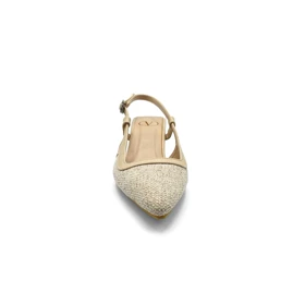کفش مجلسی زنانه پاشنه‌دار 3 سانت مدل sandal - 0061_Creamy