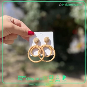 گوشواره حصیری بهار و تابستان کد gh1025