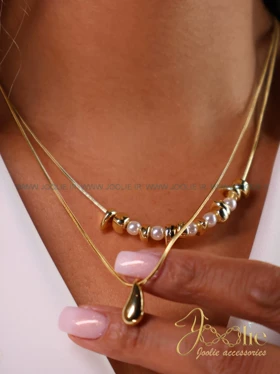 گردنبند زنانه طرح طلا کد N3110